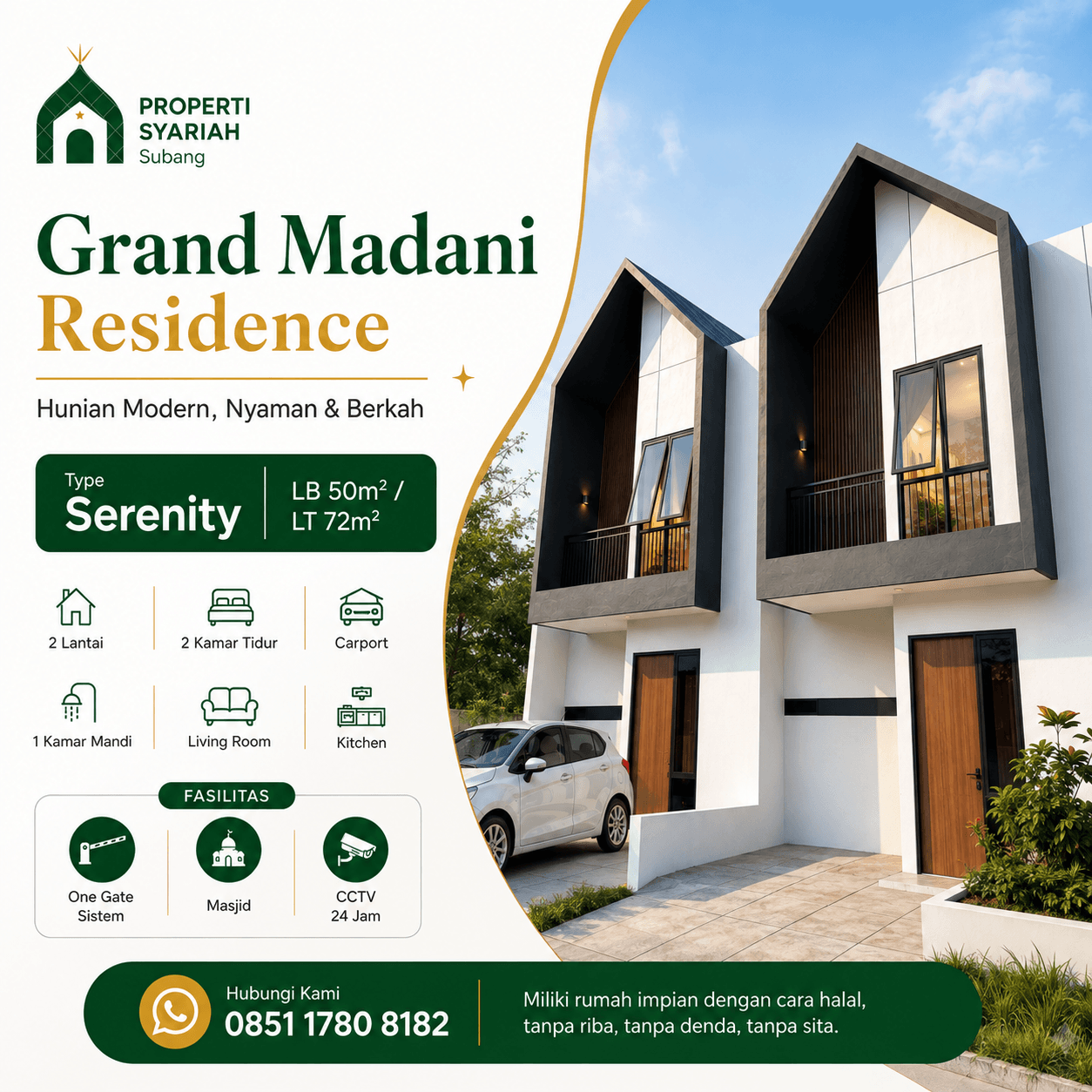 Tipe Serenity - GRAND MADANI RESIDENCE